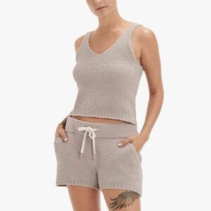 Ugg Women’s Dulcie Tank Top Small, Cream Granite New Teddy Fluffy